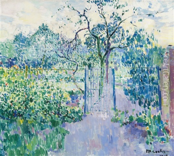 Jardin En Ete Oil Painting - Philibert Cockx
