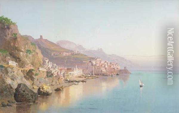 Amalfi Oil Painting - Giovanni Battista