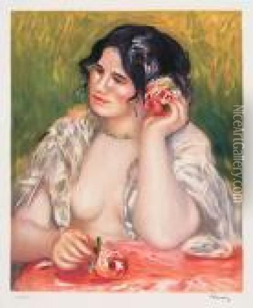 Femme Nue Oil Painting - Pierre Auguste Renoir