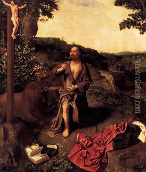 St Jerome Oil Painting - Master of St. Gilles