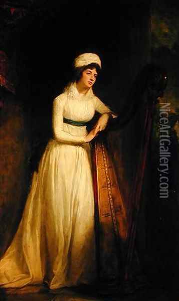 Lady Louisa, Countess of Liverpool Oil Painting - George Romney