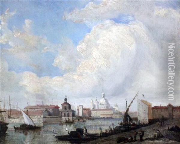 View Of Venice Oil Painting - Richard Parkes Bonington