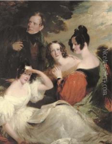 Portrait Of Robert Robertson Oil Painting - Frederick Richard Say