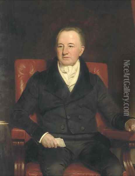 Portrait of Sir Charles Morgan Oil Painting - Henry William Pickersgill