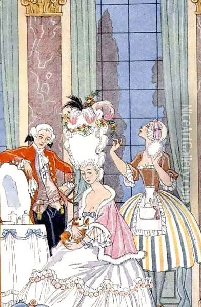 France in the 18th Century Oil Painting - Georges Barbier