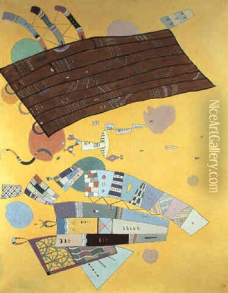 Zarte Spannungen Oil Painting - Wassily Kandinsky