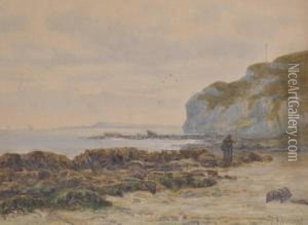 Coastal View Oil Painting - Richard William Halfnight