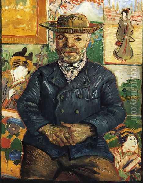 Portrait of Pere Tanguy I Oil Painting - Vincent Van Gogh