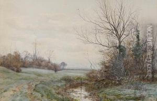 A Winter Landscape Oil Painting - Robert Winter Fraser