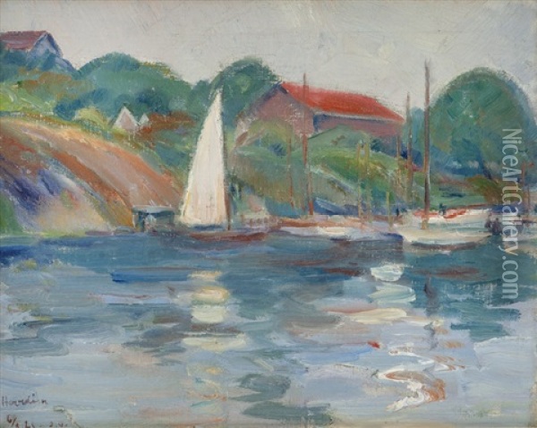 Fra Hovedoen 1921 Oil Painting - Soren Onsager