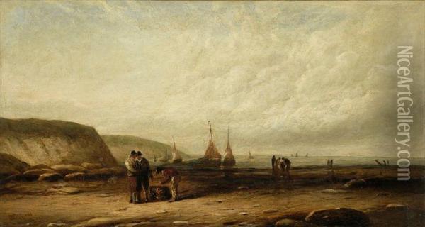 Coastal Scene Oil Painting - George D. Callow