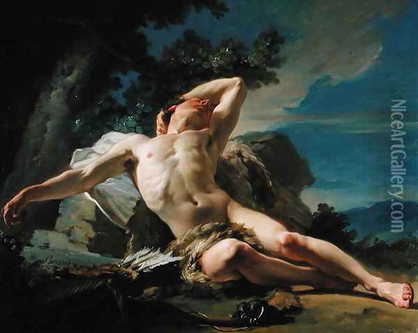 Sleeping Endymion, 1756 Oil Painting - Nicolas Guy Brenet