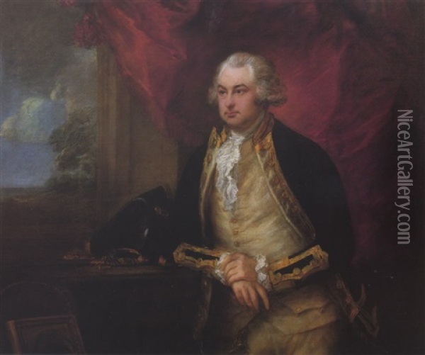 Portrait Of Constantine John, 2nd Baron Mulgrave (1744-1792) Oil Painting - Thomas Gainsborough