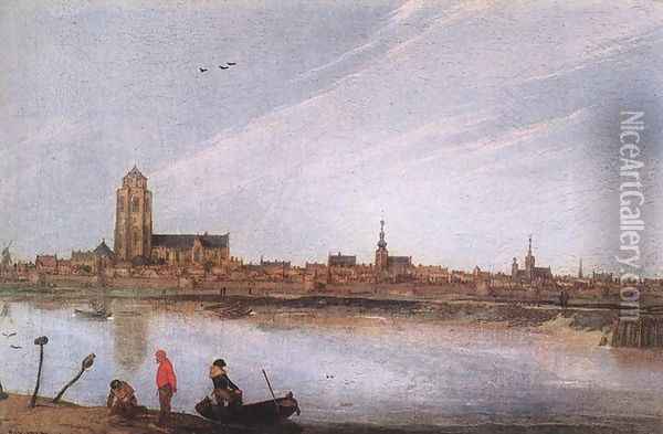 View Of Zierikzee 1618 Oil Painting - Esaias Van De Velde