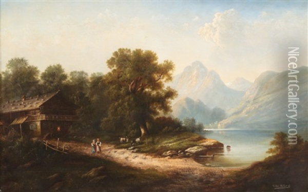 Landskap Oil Painting - Morten Mueller