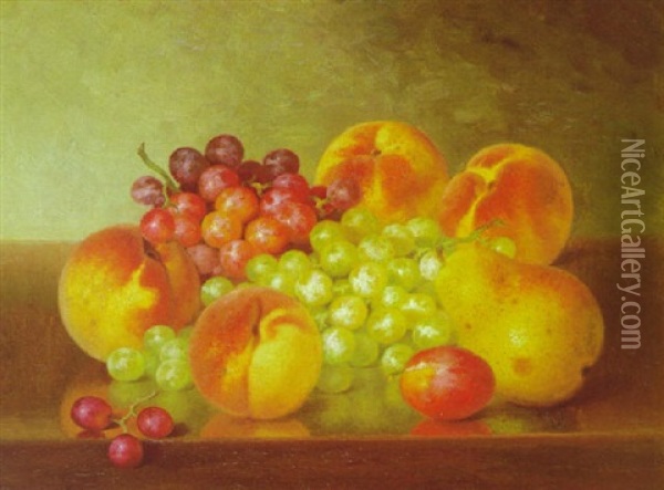 Still Life With Fruit On A Ledge Oil Painting - Bryant Chapin