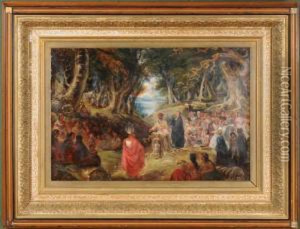 Conversion Of The Natives Oil Painting - John Mix Stanley
