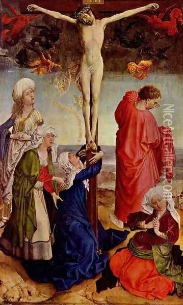 Crucifixion of Christ Oil Painting - Robert Campin