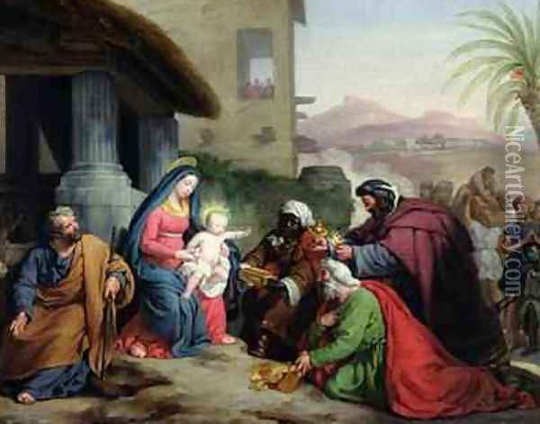 The Adoration of the Magi Oil Painting - Jean Pierre Granger