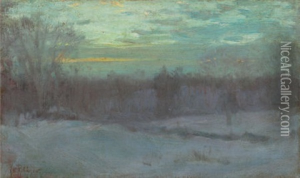 Dawn, Darien, Connecticut Oil Painting - Hal Robinson
