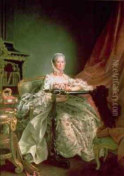 Madame de Pompadour 2 Oil Painting - Francois-Hubert Drouais