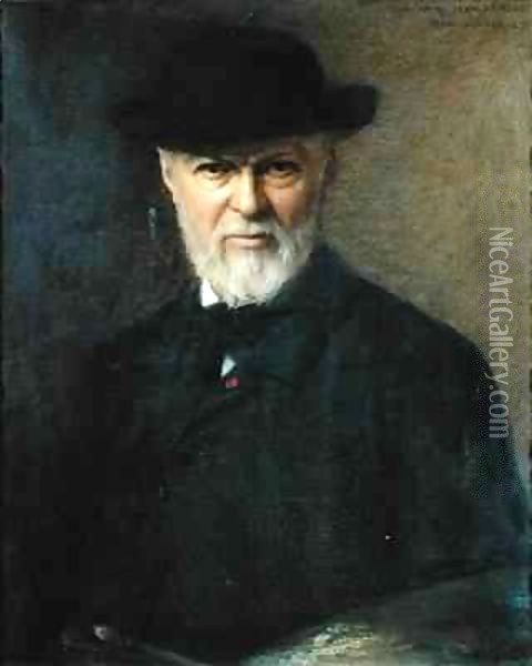 Portrait of Jean-Jacques Henner (1829-1905) Oil Painting - Jean Benner