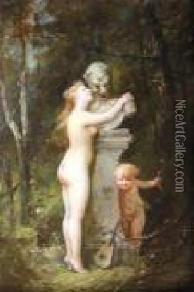 Cupidon Oil Painting - Francois Louis Lanfant de Metz