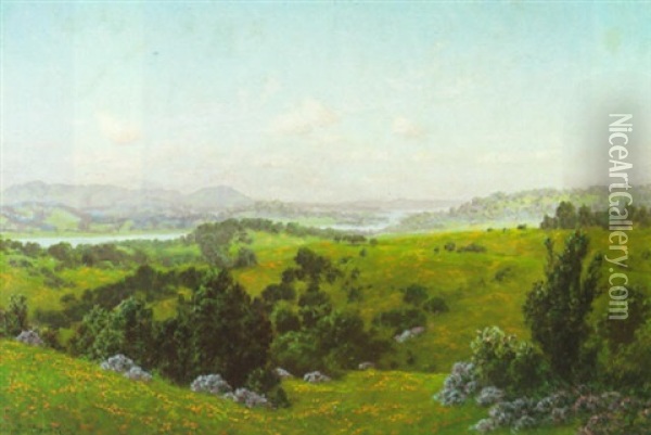 Valley View Oil Painting - Charles Dorman Robinson