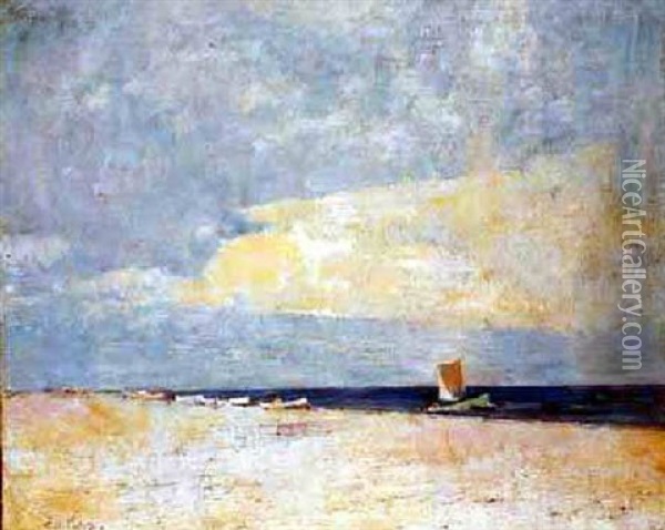 The South Strand, Skagen Oil Painting - Emil Carlsen