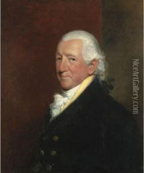 Portrait Of Ralph Winstanley Wood, Esq. Of Pierrepont Place,frensham Oil Painting - Gilbert Stuart