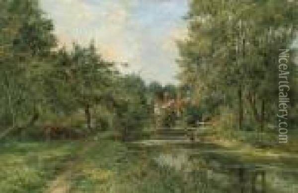 Near Abingdon Oil Painting - Henry Hillier Parker