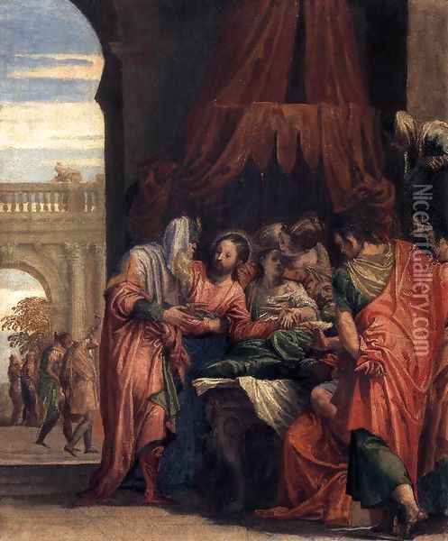 Raising of the Daughter of Jairus Oil Painting - Paolo Veronese (Caliari)