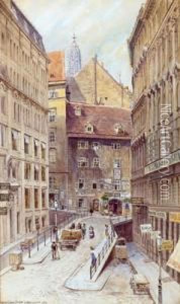 Sterngasse Oil Painting - Ludwig Hans Fischer