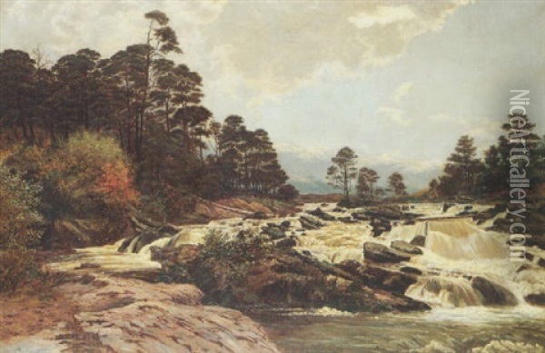 Highland River Oil Painting - John MacWhirter