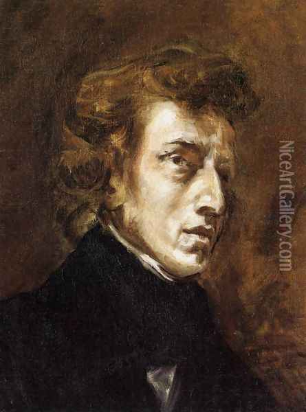 Frédéric Chopin 1838 Oil Painting - Eugene Delacroix