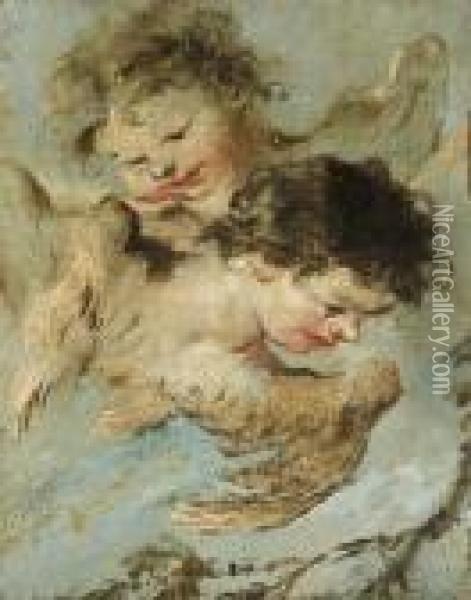 Etude D'angelots Oil Painting - Francesco Guardi