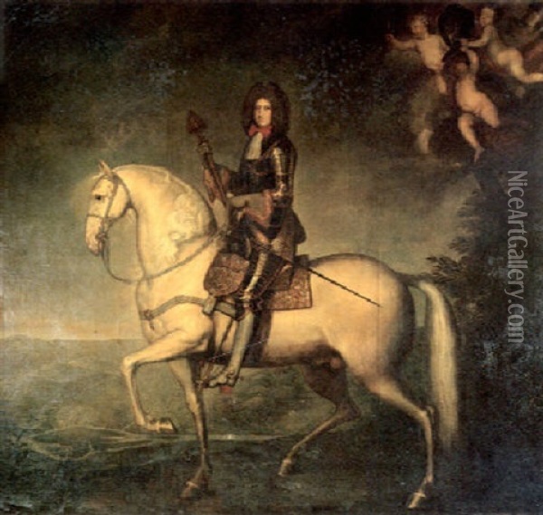 Karl V. Von Lothringen Als Sieger Uber Die Turken Vor Wien, 1683 Oil Painting - Matthaeus Merian