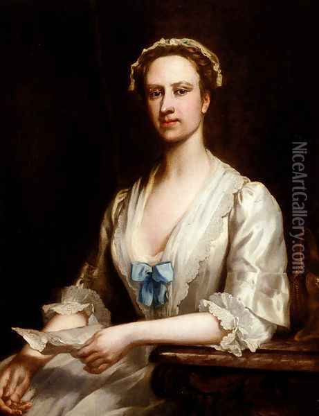 Portrait Of Lavinia Fenton, Later Duchess Of Bolton (1708-1760) Oil Painting - John Ellys