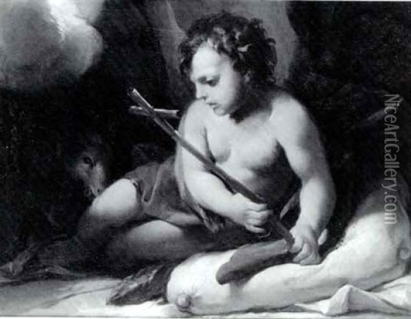 Saint John The Baptist Oil Painting - Antonio Bellucci