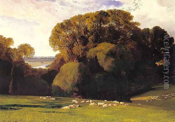 Nuneham 1860 Oil Painting - Edward Lear