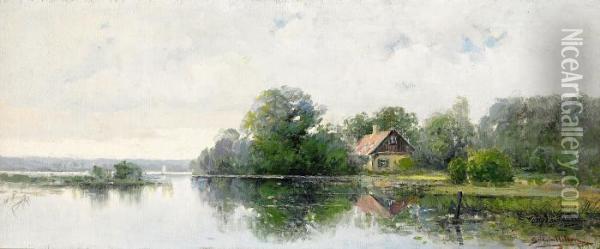 Sommar Vid Kusten Oil Painting - Severin Nilson