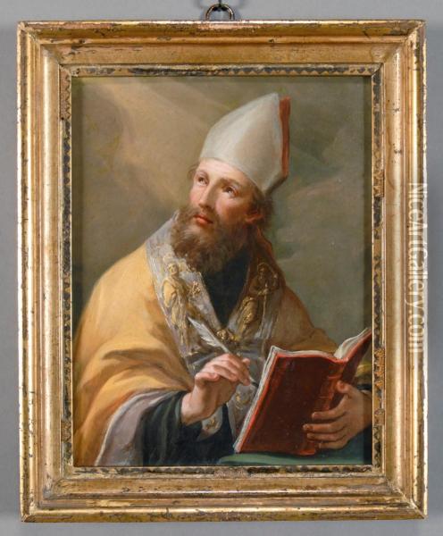 Santo Vescovo Oil Painting - Marcantonio Bassetti