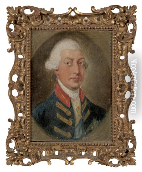 Portrait Of George Iii Oil Painting - Gainsborough Dupont