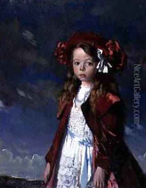 Portrait of Miss Harmsworth, exh.1933 Oil Painting - Sir William Newenham Montague Orpen