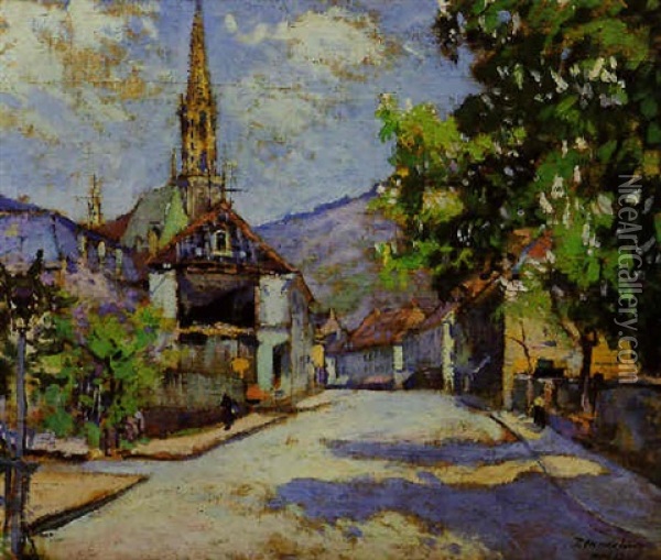 Paysage De Than En Alsace Oil Painting - Paul Madeline