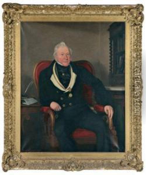 Portrait Presume De John Bridgman Assisdans Oil Painting - Samuel William I Reynolds