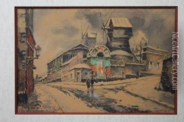 Moulin De La Galette Oil Painting - Frank Will