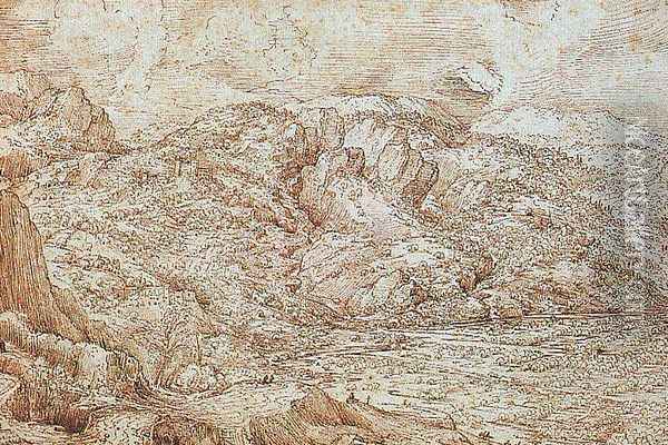 Landscape of the Alps Oil Painting - Pieter the Elder Bruegel