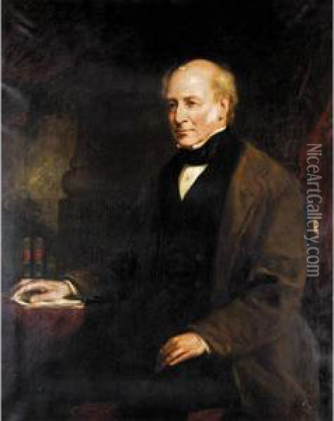 Portrait Of James Drummond (1788-1857) Oil Painting - James Jnr Faed
