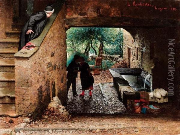 Che Significa? - 1892 Oil Painting - Luigi Monteverde
